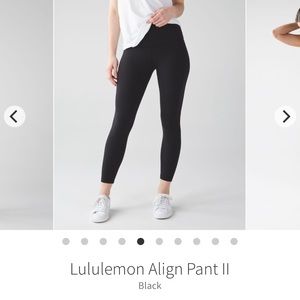 Lululemon Align Pant II 25” size 10